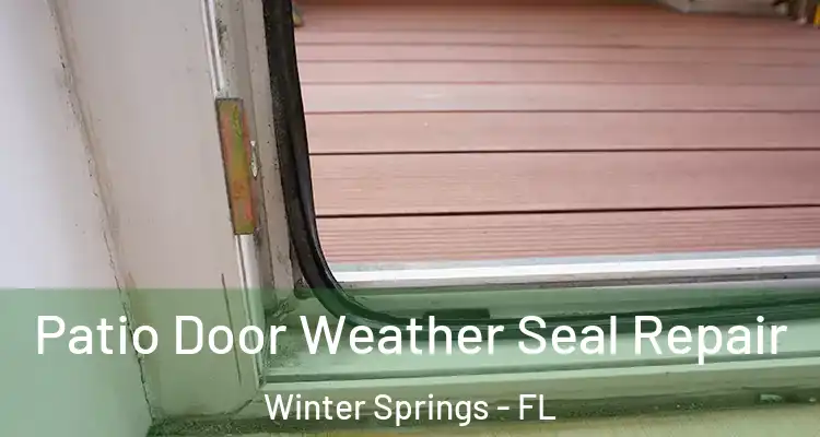  Patio Door Weather Seal Repair Winter Springs - FL