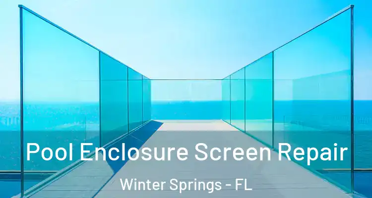  Pool Enclosure Screen Repair Winter Springs - FL