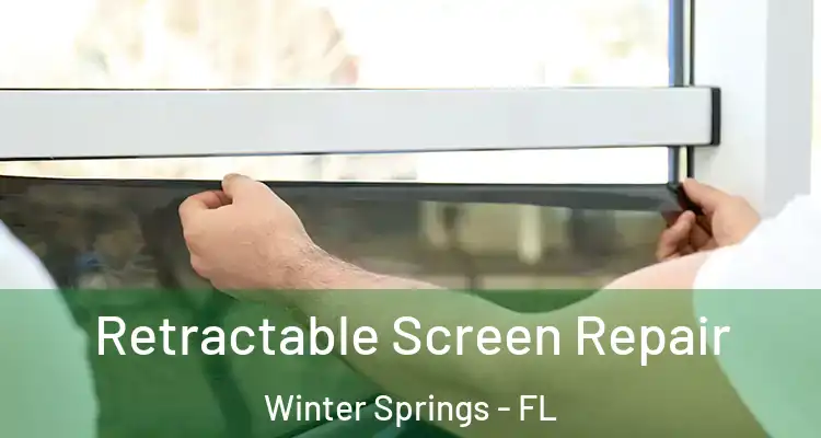  Retractable Screen Repair Winter Springs - FL